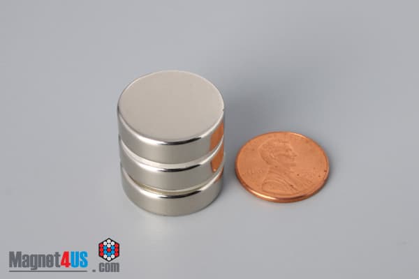 13/16" dia. x 1/4" N45 Neodymium Disc Magnet - photo 5
