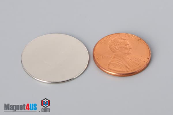 7/8" dia. x 1/32" N40 Neodymium Disc Magnet - photo 1