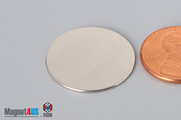 7/8" dia. x 1/32" N40 Neodymium Disc Magnet - photo 3