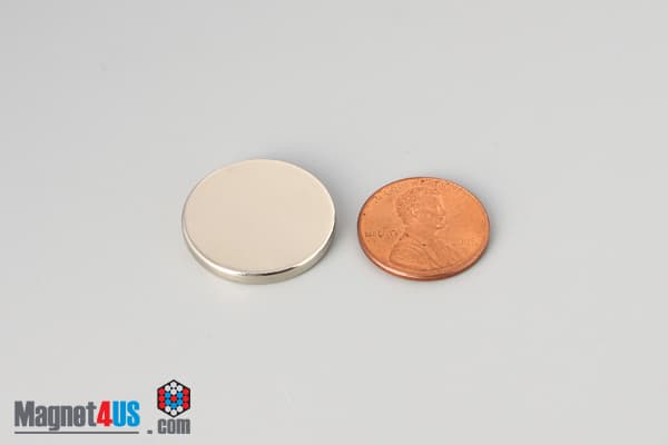 7/8" dia. x 1/16" N40 Neodymium Disc Magnet