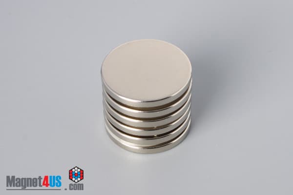 7/8" dia. x 3/32" N45 Neodymium Disc Magnet - photo 4
