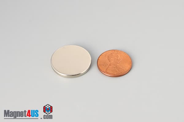 7/8" dia. x 1/10" N40 Neodymium Disc Magnet - photo 1
