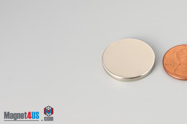 7/8" dia. x 1/10" N40 Neodymium Disc Magnet - photo 3
