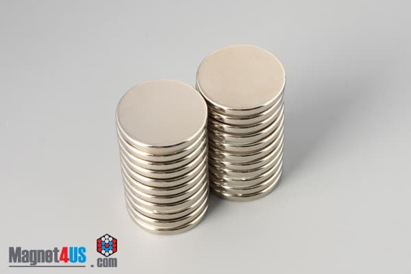 7/8" dia. x 1/10" N40 Neodymium Disc Magnet - photo 4