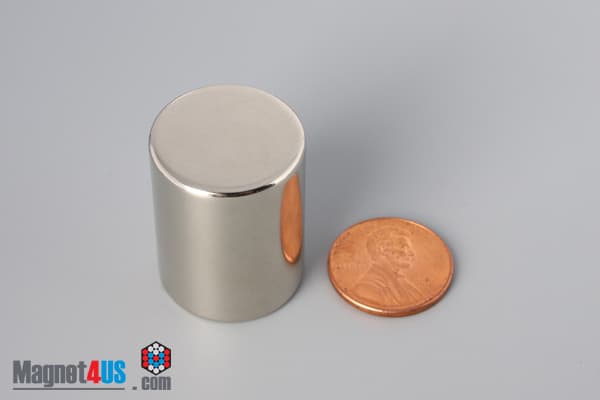 7/8" dia. x 1 1/8" N45 Neodymium Cylinder Magnet