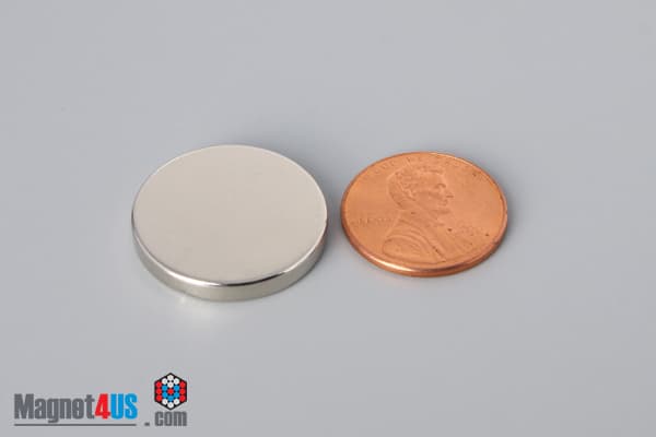 7/8" dia. x 1/8" N40 Neodymium Disc Magnet