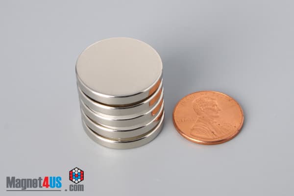 7/8" dia. x 1/8" N40 Neodymium Disc Magnet - photo 5