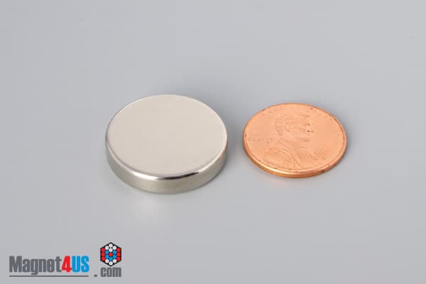 7/8" dia. x 3/16" N40 Neodymium Disc Magnet