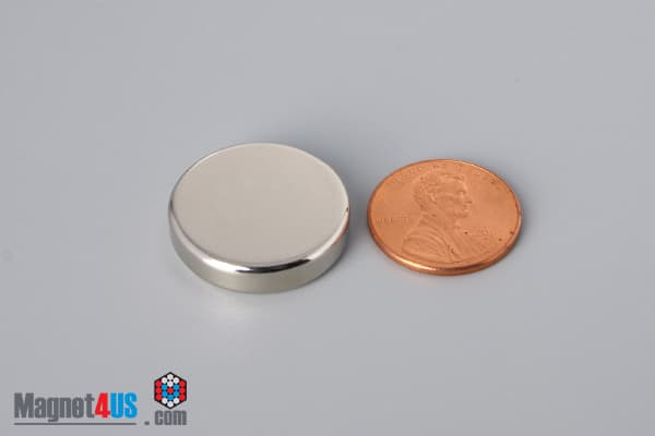 7/8" dia. x 2/10" N45 Neodymium Disc Magnet - photo 1