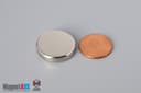 7/8" dia. x 2/10" N45 Neodymium Disc Magnet - photo 1
