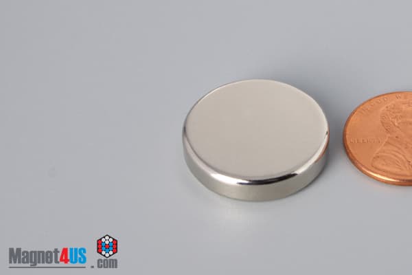 7/8" dia. x 2/10" N45 Neodymium Disc Magnet - photo 3