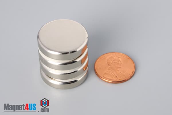 7/8" dia. x 2/10" N45 Neodymium Disc Magnet - photo 5