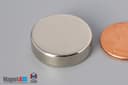 7/8" dia. x 1/4" N45 Neodymium Disc Magnet - photo 3