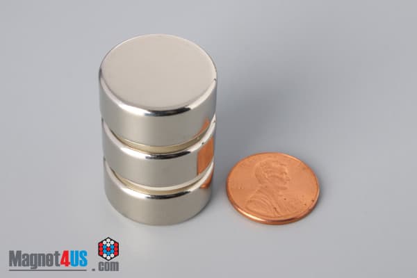 7/8" dia. x 3/8" N45 Neodymium Disc Magnet - photo 5