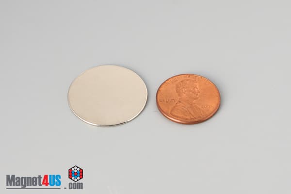 15/16" dia. x 1/32" N45 Neodymium Disc Magnet