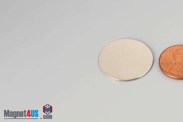 15/16" dia. x 1/32" N45 Neodymium Disc Magnet - photo 3