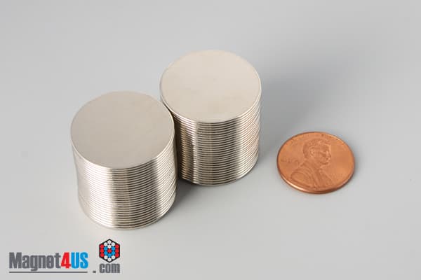 15/16" dia. x 1/32" N45 Neodymium Disc Magnet - photo 5