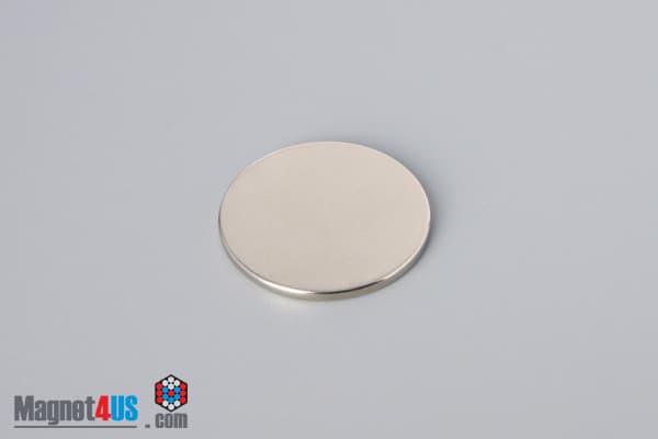 15/16" dia. x 1/16" N45 Neodymium Disc Magnet - photo 2