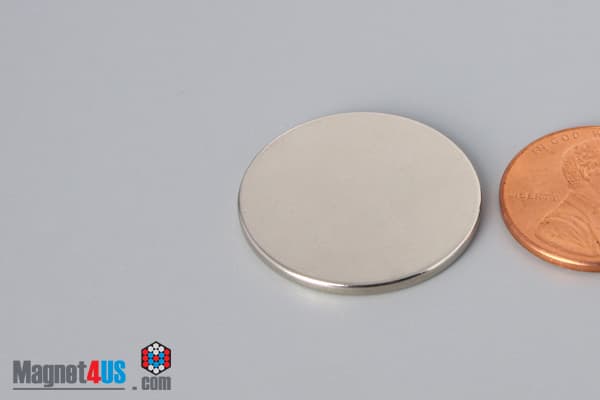 15/16" dia. x 1/16" N45 Neodymium Disc Magnet - photo 3