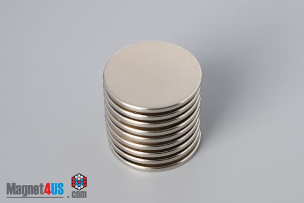 15/16" dia. x 1/16" N45 Neodymium Disc Magnet - photo 4