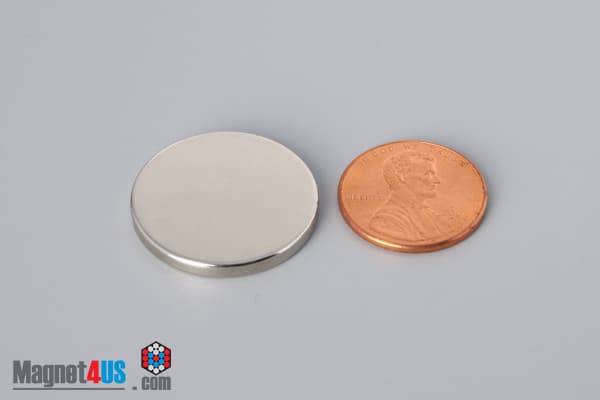15/16" dia. x 1/10" N45 Neodymium Disc Magnet - photo 1