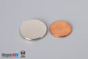15/16" dia. x 1/10" N45 Neodymium Disc Magnet - photo 1