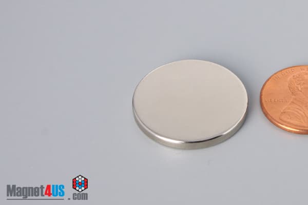 15/16" dia. x 1/10" N45 Neodymium Disc Magnet - photo 3