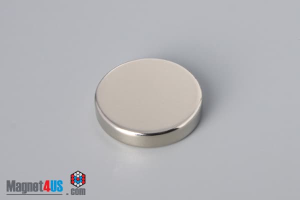 15/16" dia. x 2/10" N45 Neodymium Disc Magnet - photo 2