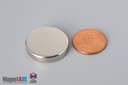 15/16" dia. x 2/10" N45 Neodymium Disc Magnet - photo 1