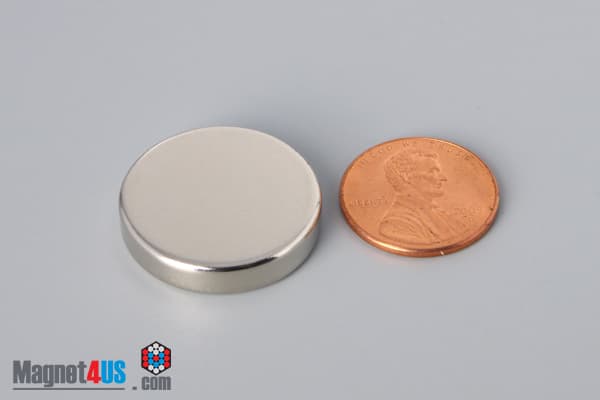 15/16" dia. x 2/10" N45 Neodymium Disc Magnet