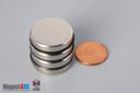 15/16" dia. x 2/10" N45 Neodymium Disc Magnet - photo 5