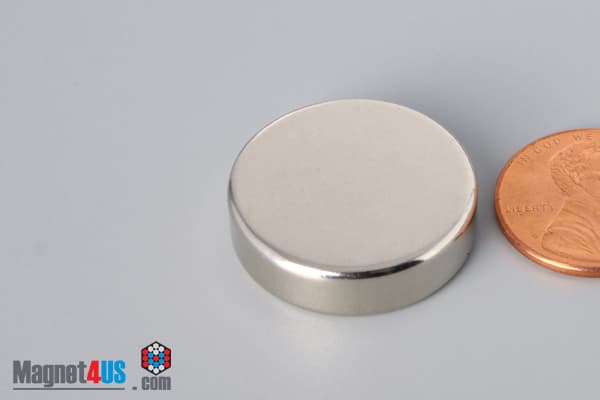 15/16" dia. x 1/4" N45 Neodymium Disc Magnet - photo 3