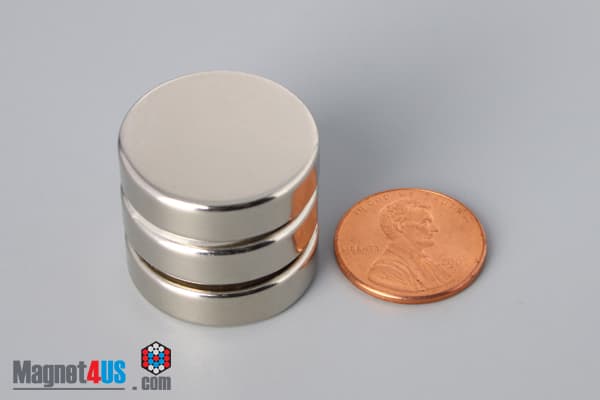 15/16" dia. x 1/4" N45 Neodymium Disc Magnet - photo 5