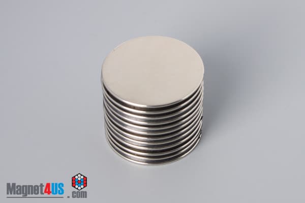 1" dia. x 1/32" N40 Neodymium Disc Magnet - photo 4