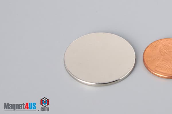 1" dia. x 1/16" N40 Neodymium Disc Magnet - photo 3