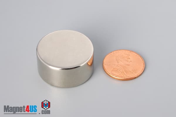 1" dia. x 1/2" N40 Neodymium Disc Magnet - photo 1