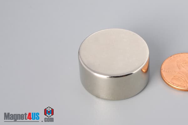 1" dia. x 1/2" N40 Neodymium Disc Magnet - photo 3