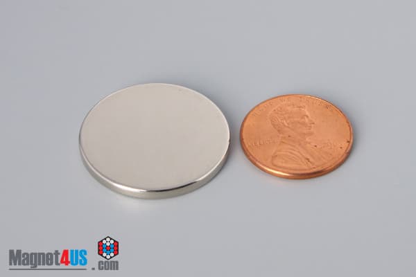 1" dia. x 3/32" N40 Neodymium Disc Magnet - photo 1
