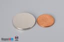 1" dia. x 3/32" N40 Neodymium Disc Magnet - photo 1