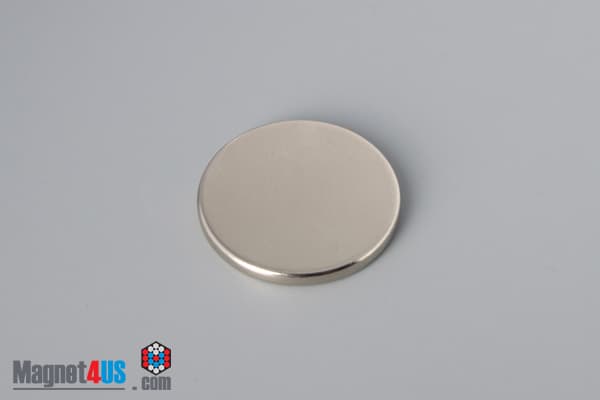 1" dia. x 1/10" N40 Neodymium Disc Magnet - photo 2