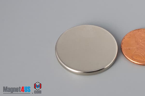 1" dia. x 1/10" N40 Neodymium Disc Magnet - photo 3