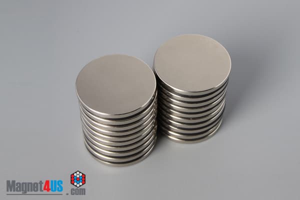 1" dia. x 1/10" N40 Neodymium Disc Magnet - photo 4