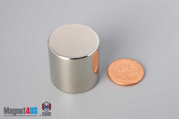 1" dia. x 1" N52 Neodymium Cylinder Magnet