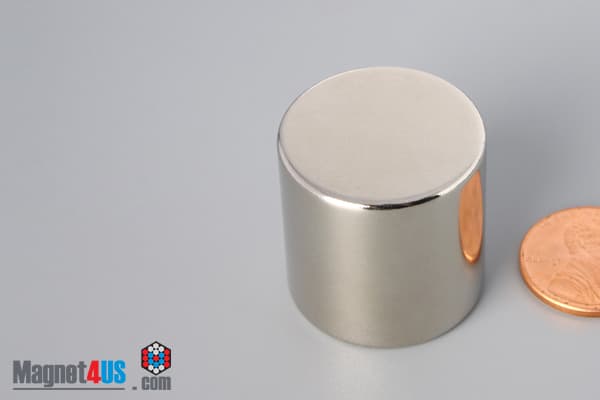 1" dia. x 1" N52 Neodymium Cylinder Magnet - photo 3