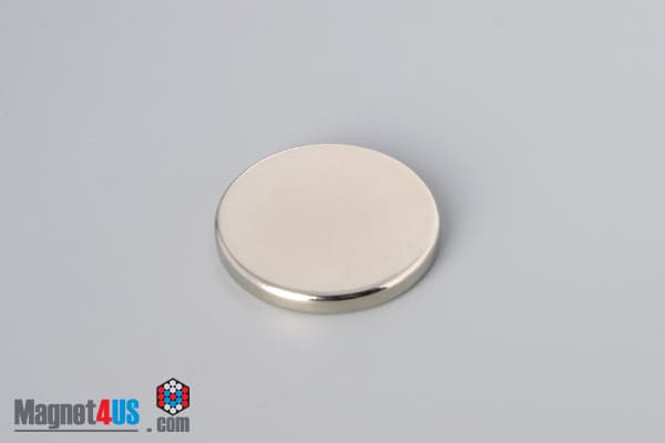 1" dia. x 1/8" N40 Neodymium Disc Magnet - photo 2
