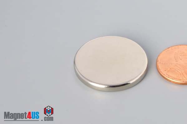 1" dia. x 1/8" N40 Neodymium Disc Magnet - photo 3