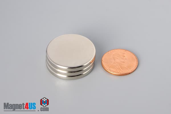 1" dia. x 1/8" N40 Neodymium Disc Magnet - photo 5