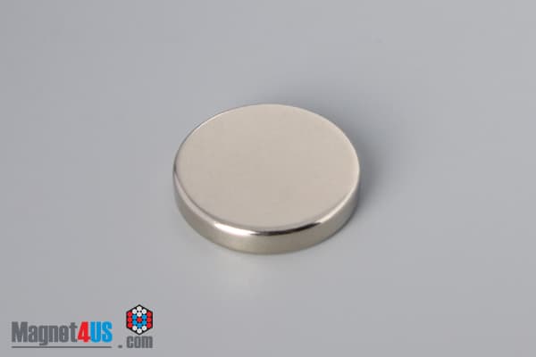 1" dia. x 3/16" N40 Neodymium Disc Magnet - photo 2