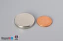 1" dia. x 3/16" N40 Neodymium Disc Magnet - photo 1