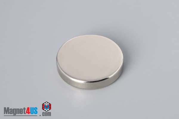 1" dia. x 2/10" N40 Neodymium Disc Magnet - photo 2